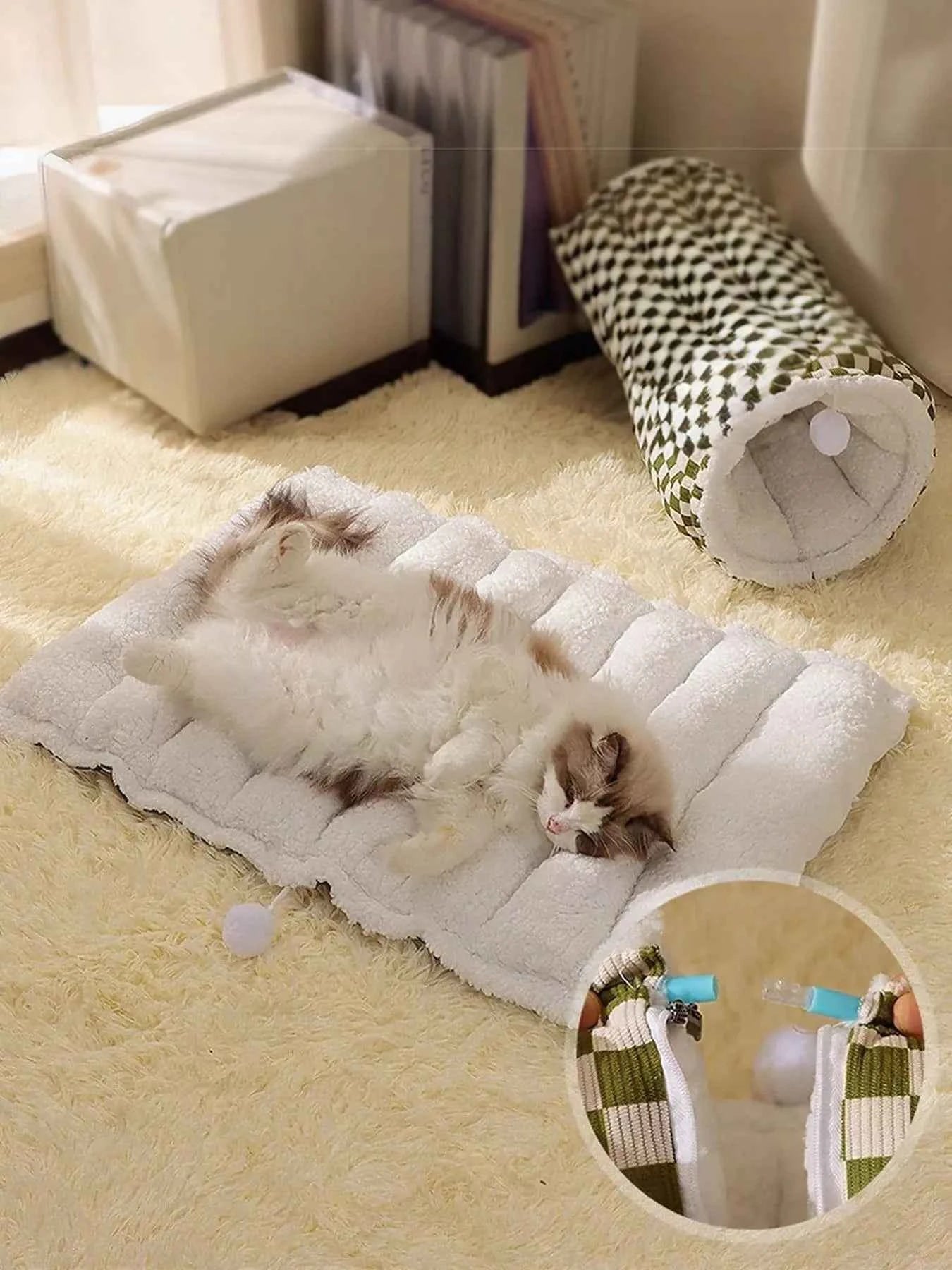 Cozy Plush Pet Tunnel Nest