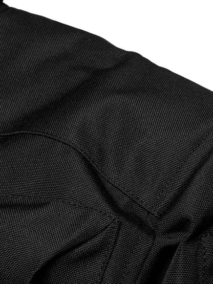 Men's Full Size Multi Buckle Water-Resistant Jacket Plus Size