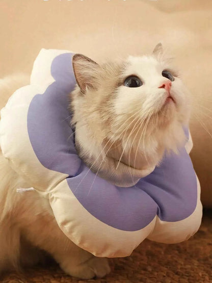 Pet Post-Op Anti-Lick Soft Flower-Shaped Elizabeth Collar