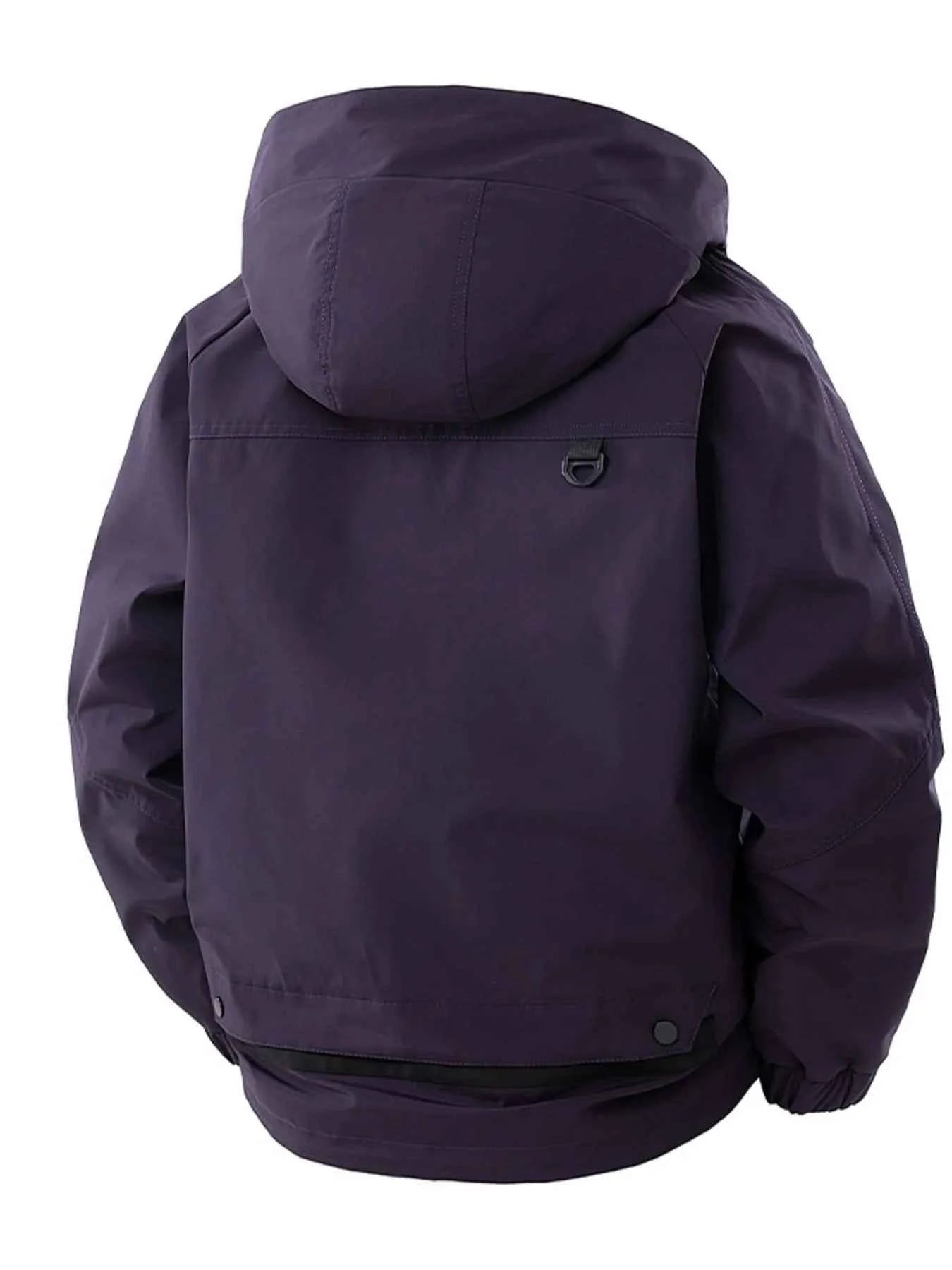 Men's Full Size Zip Up Long Sleeve Hooded Jacket Plus Size