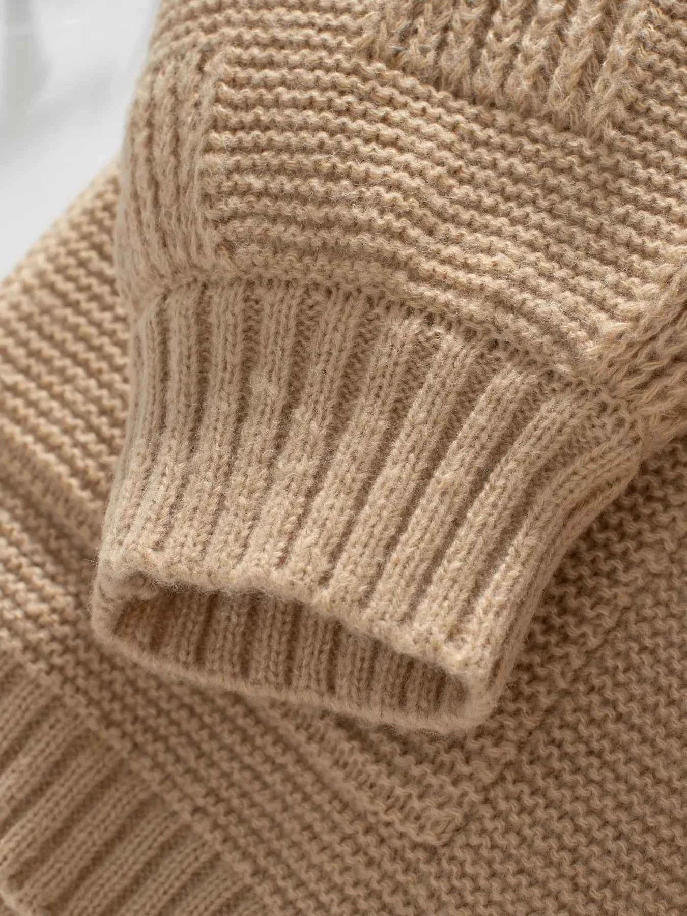 Textured Knit Open Front Cardigan