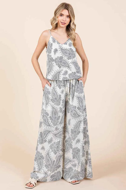 Mittoshop Paisley Print Cami and Pants Set