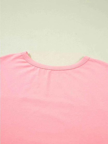 Floral Color Block Patchwork Long Sleeve Top