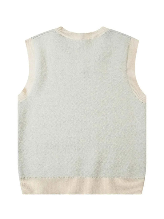 Men's Floral V-Neck Sweater Vest