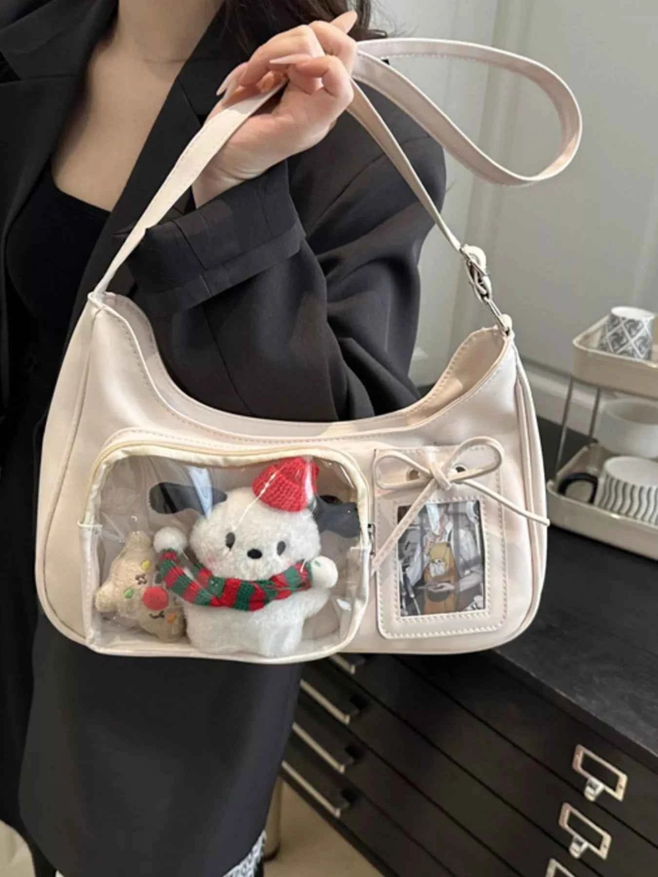 Clear Pocket Crossbody Bag