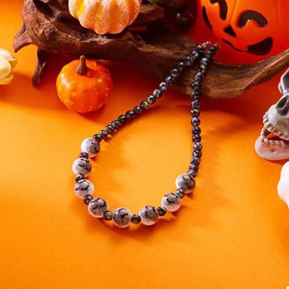 Halloween Beaded Necklace and Bracelet Set