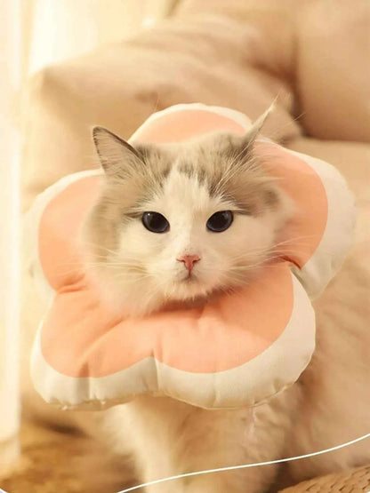 Pet Post-Op Anti-Lick Soft Flower-Shaped Elizabeth Collar