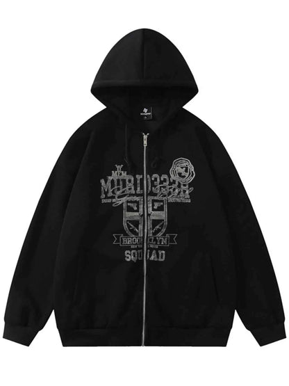 Men's Zip-Up Hooded Jacket