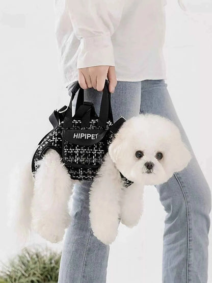 Plaid Pet Collar Harness and Leash Set