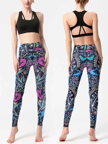 Printed High Waist Active Leggings