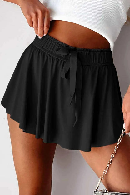 Drawstring Active Skorts