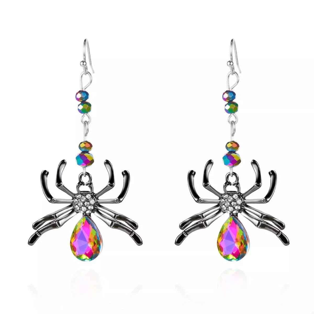 Halloween Spider Dangle Earrings