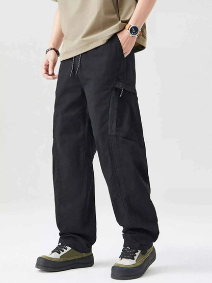 Men's Full Size Wide Leg Cargo Pants Plus Size
