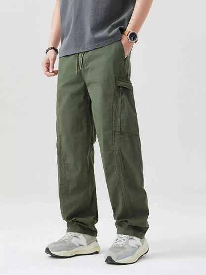 Men's Full Size Wide Leg Cargo Pants Plus Size