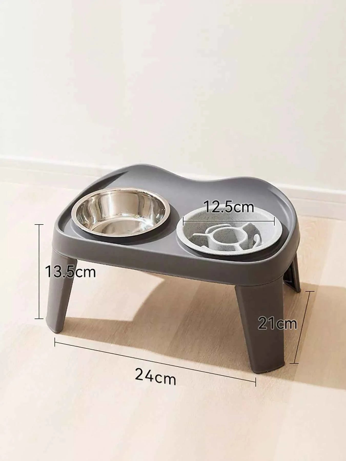 Double Pet Bowls with Stand