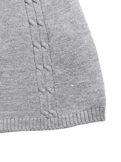 Cable Knit A-Line Sweater Dress