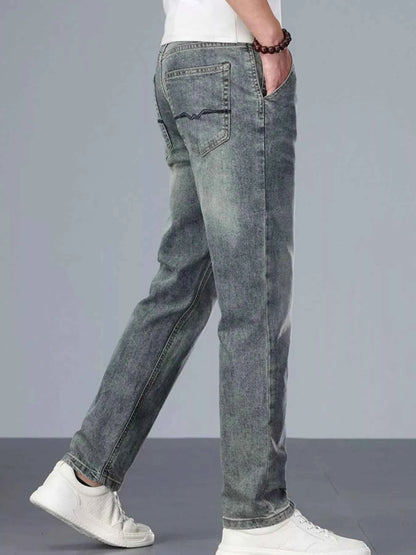 Men's Washed Slim Fit Jeans