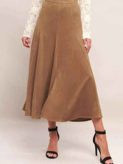 Flowy A-Line Midi Skirt