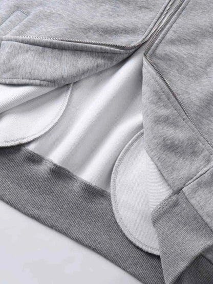 Men's Devil Horn Zip-Up Hoodie