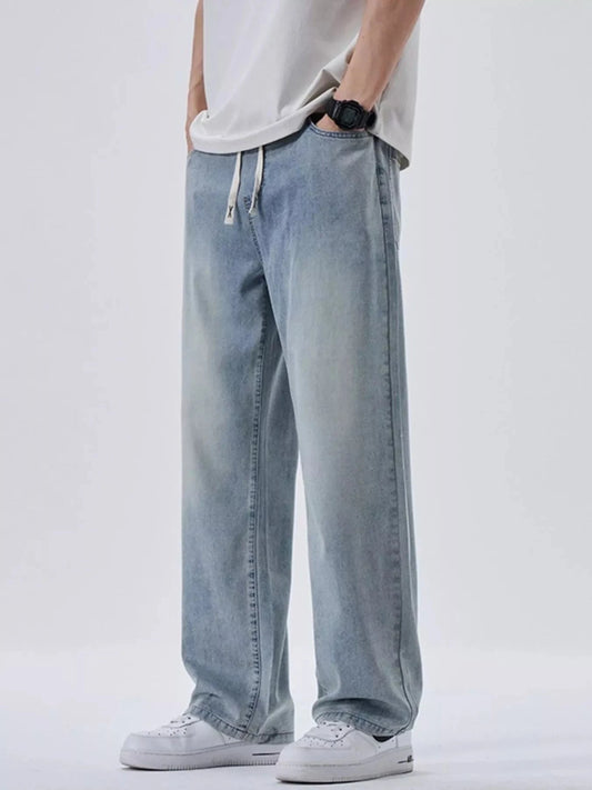 Men's Plus Size Wide Leg Jeans