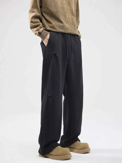 Men's Full Size Wide-Leg Drawstring Sweatpants Plus Size