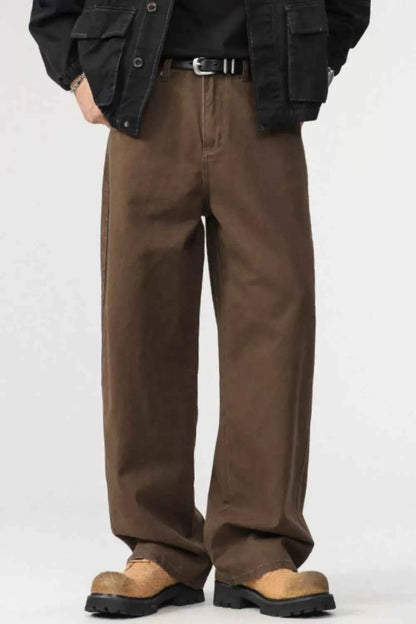 Men's Plus Size Wide Leg Pants