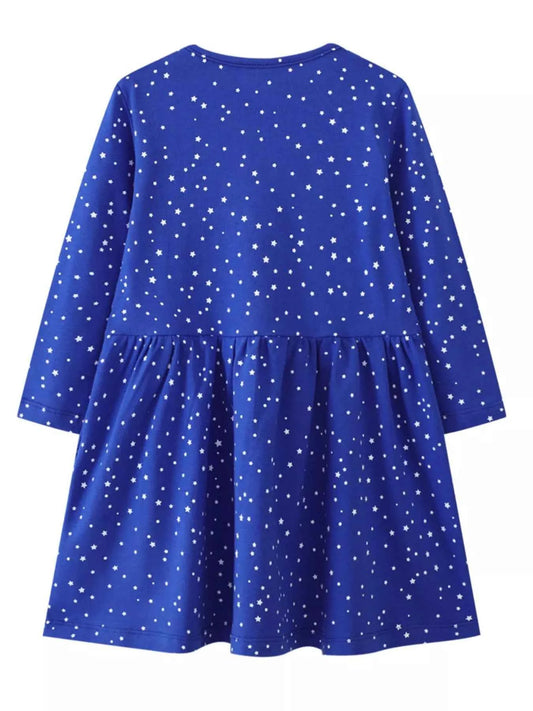 Children's Christmas Theme Long Sleeve Dress