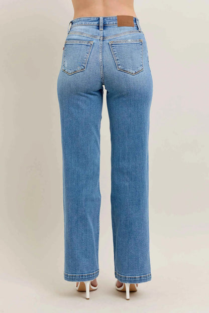 Judy Blue Full Size High Waist Straight Jeans Plus Size