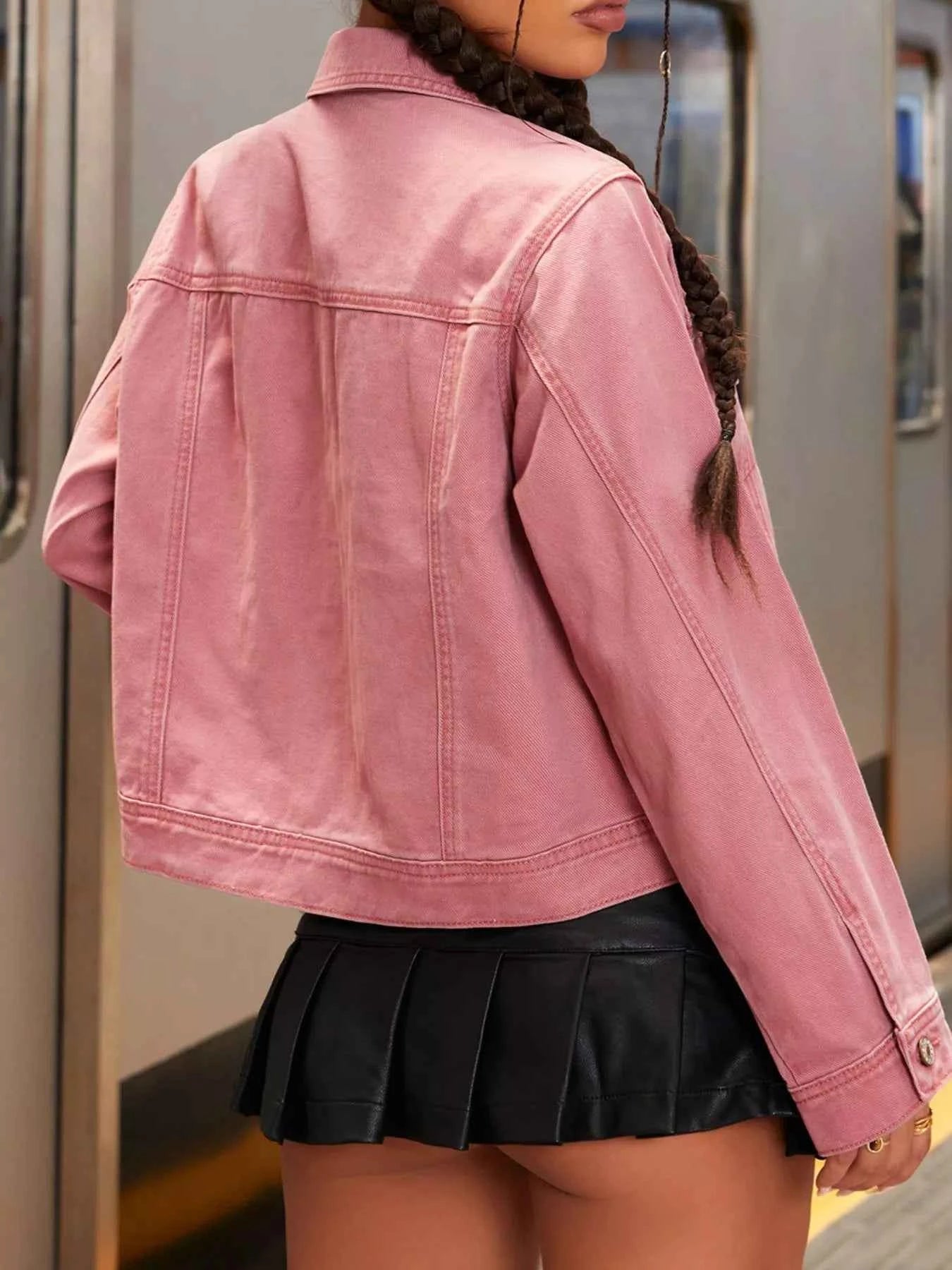 Button-Up Denim Jacket