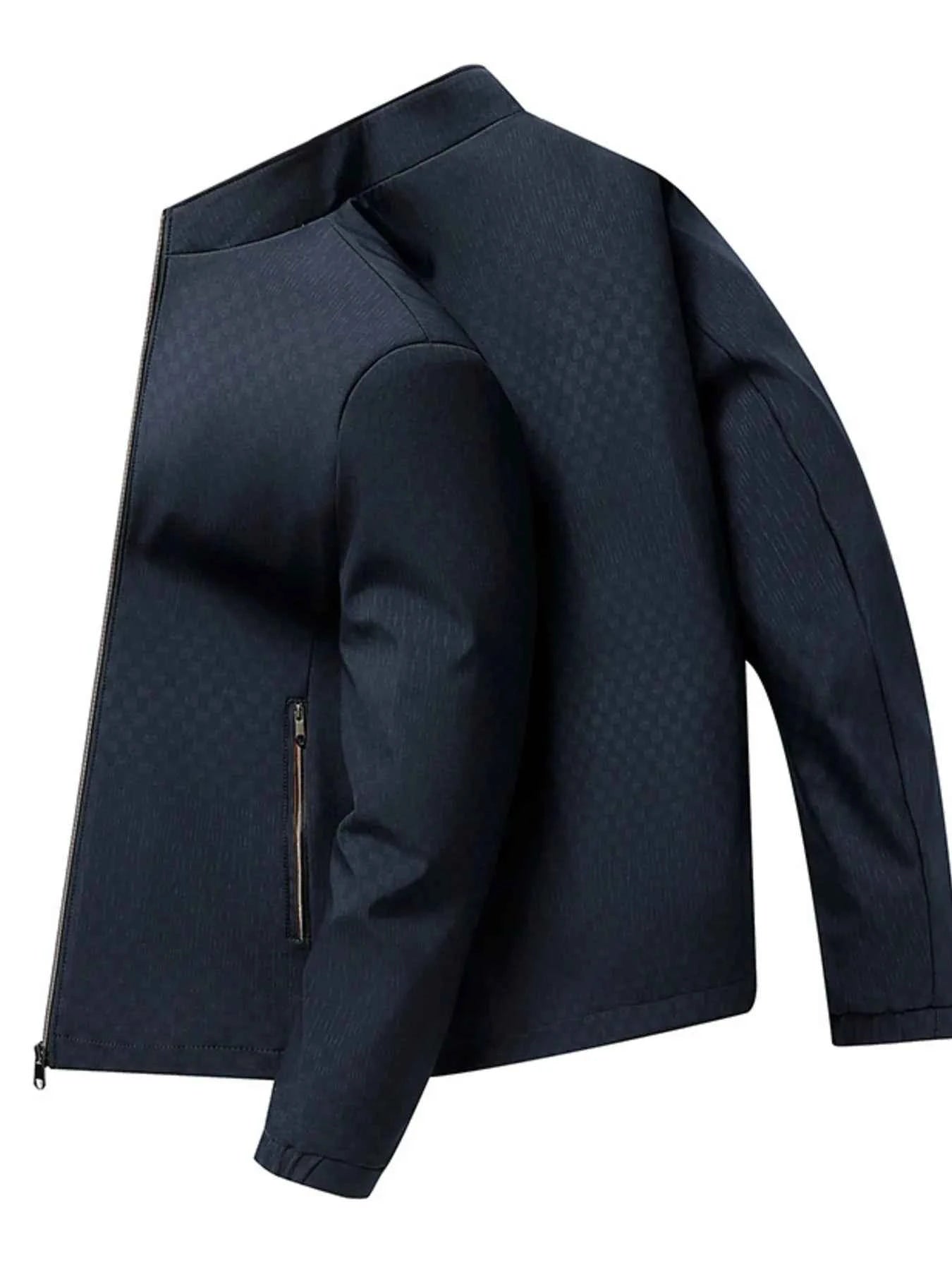 Men's Plus Size Zip Up Long Sleeve Jacket