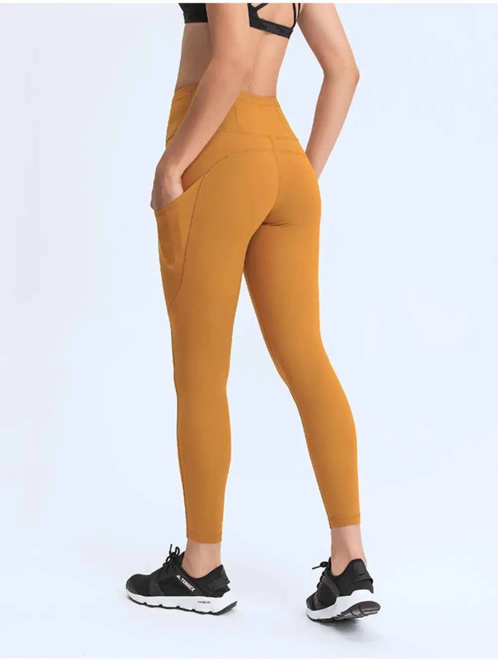 Millennia Wide Waistband Leggings with Pockets