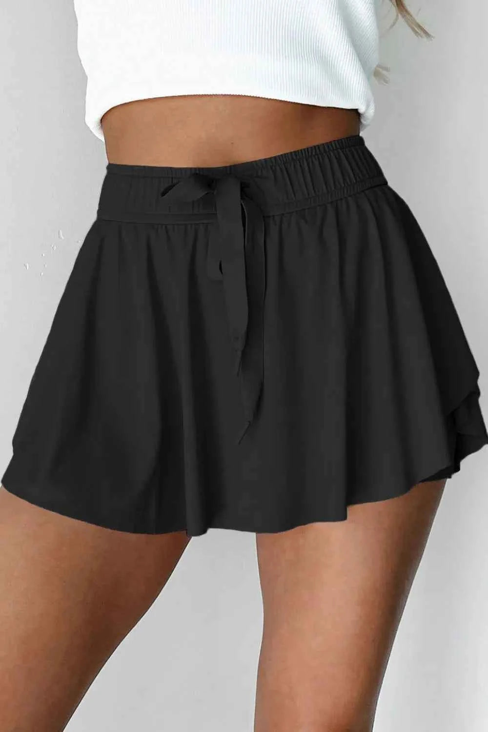 Drawstring Active Skorts