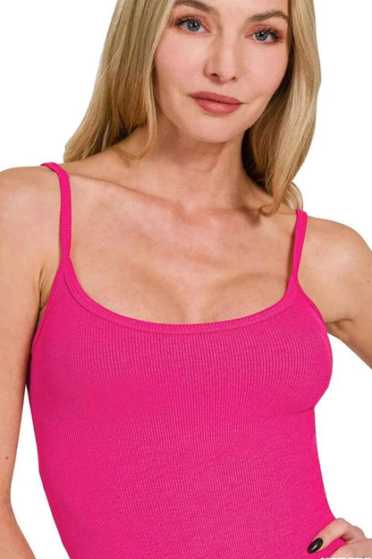 Zenana Ribbed Bodycon Midi Dress