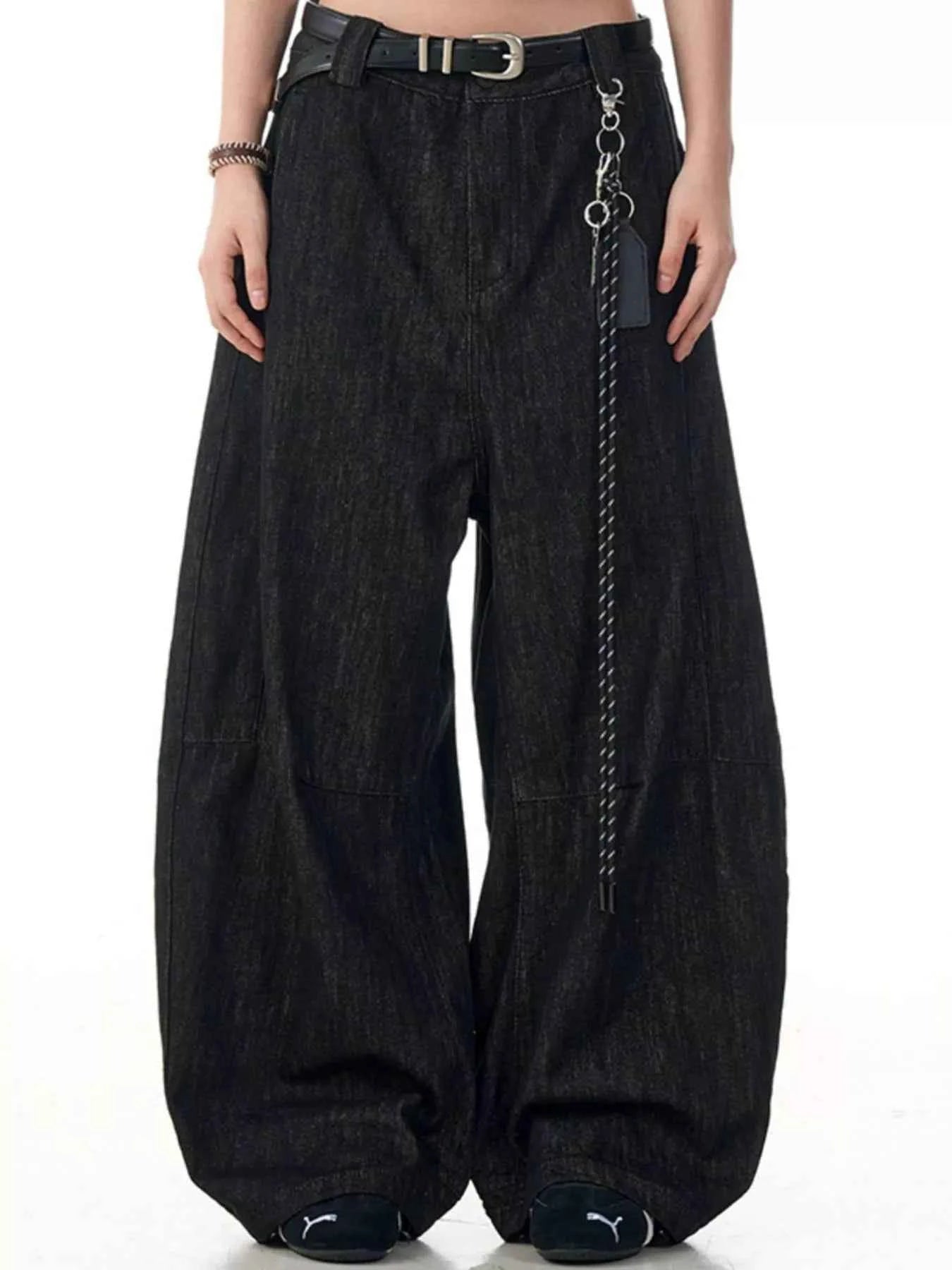 Men's Wide Leg Wash Jeans