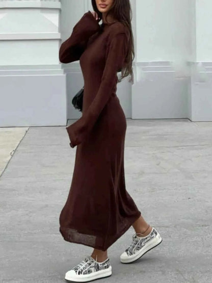 Ribbed Knit Cami Dress and Cover Up Sweater Set