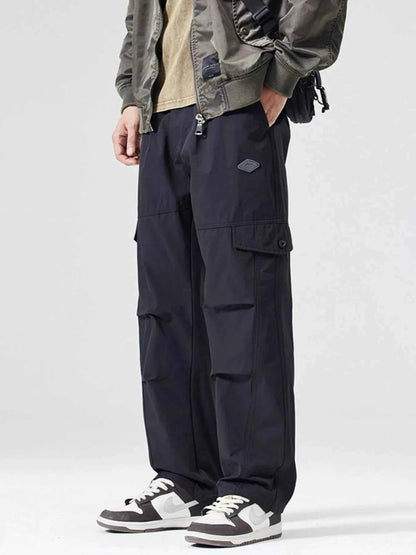 Men's Full Size Wide Leg Cargo Pants Plus Size