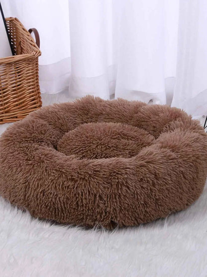 Fluffy Plush Donut Pet Nest