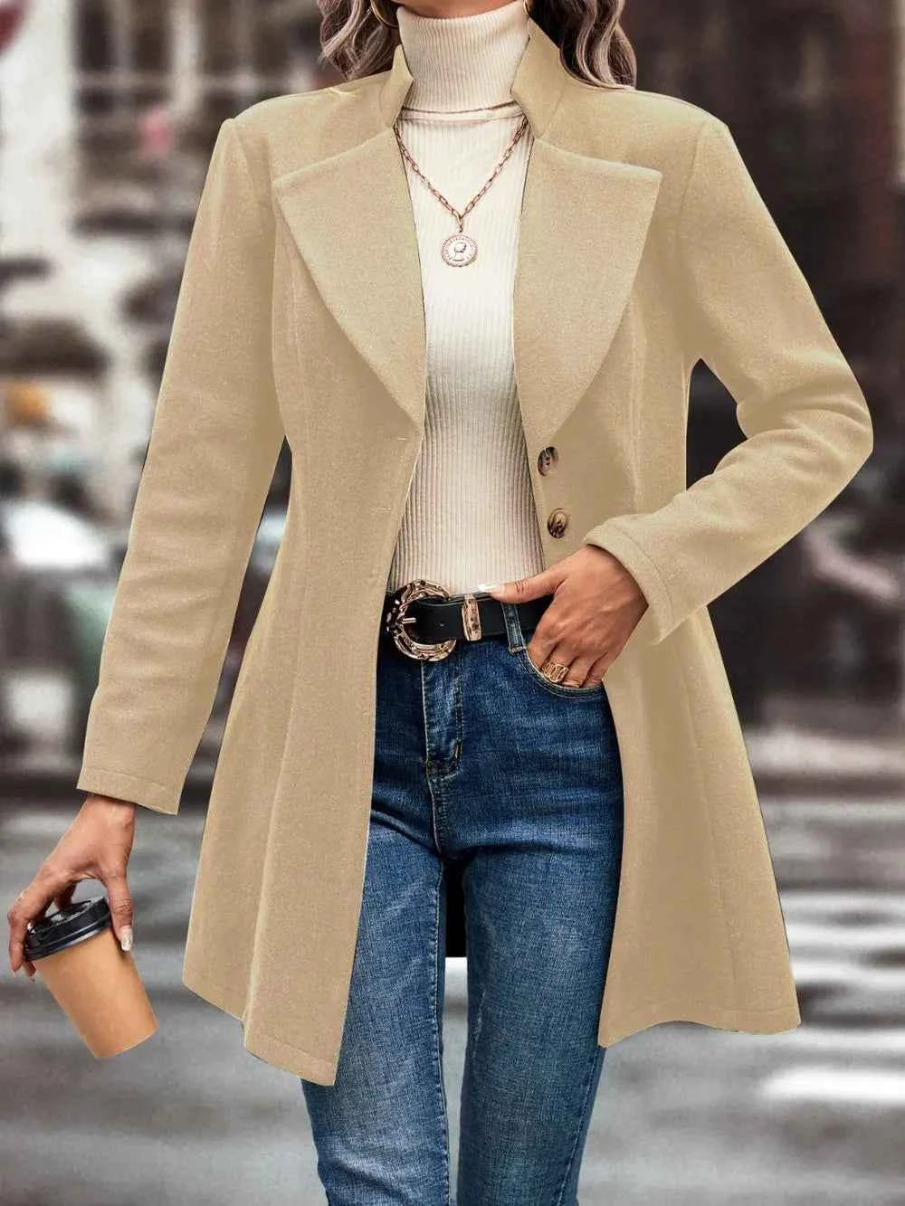 Button Up Longline Coat
