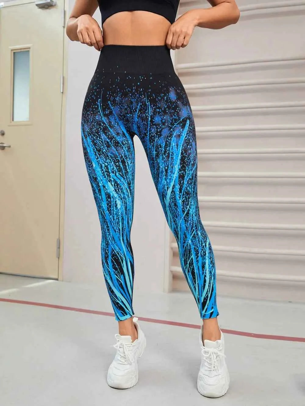 Seamless Printed High Waist Active Leggings