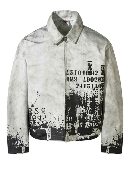 Men's Printed Zip Up Jacket