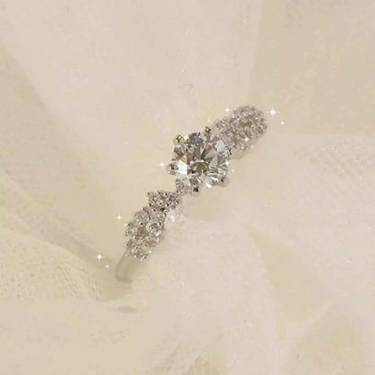 1 Carat 925 Sterling Silver Moissanite Ring
