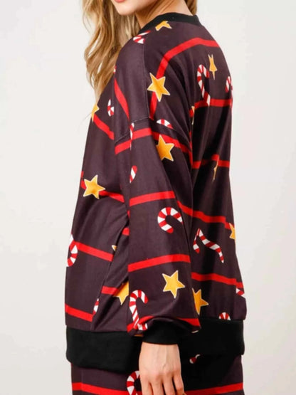 Christmas Long Sleeve Top and Pants Lounge Set