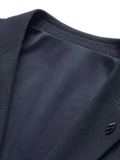Men's Lapel Collar Long Sleeve Blazer