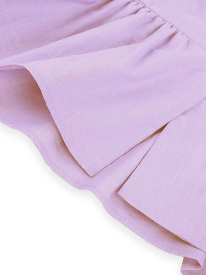 Button Down Peplum Vest and Pants Set