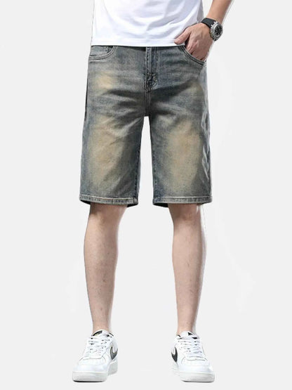 Men's Washed Denim Shorts