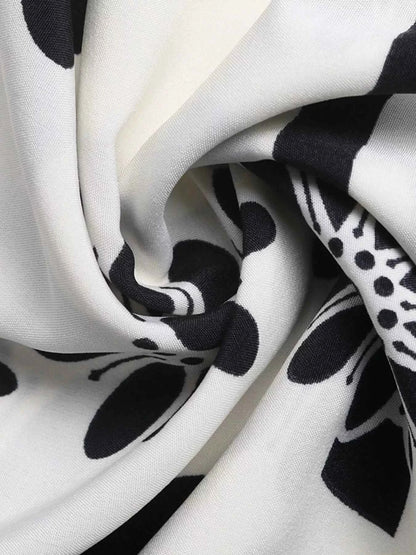 Floral Print Tie Strap Casual Maxi Dress