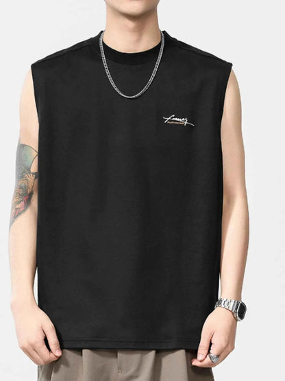 Men's Plus Size Round Neck Tank