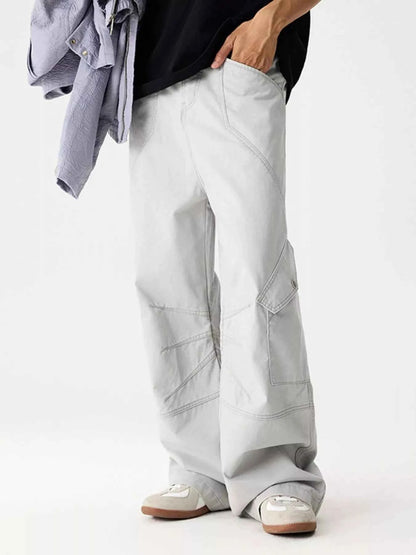 Men's Wide Leg Cargo Pants