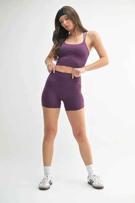 MONO B Venice Cloud Light Contour Biker Shorts