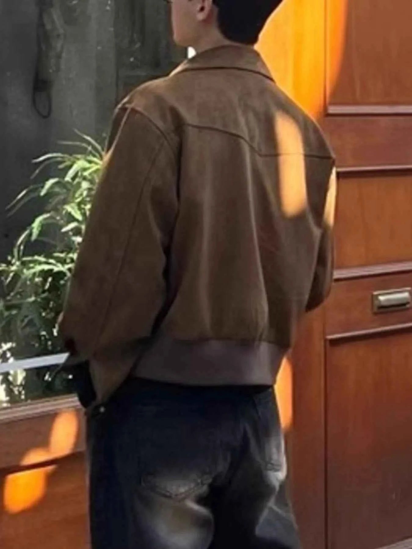 Men's Plus Size Zip Up Long Sleeve Jacket